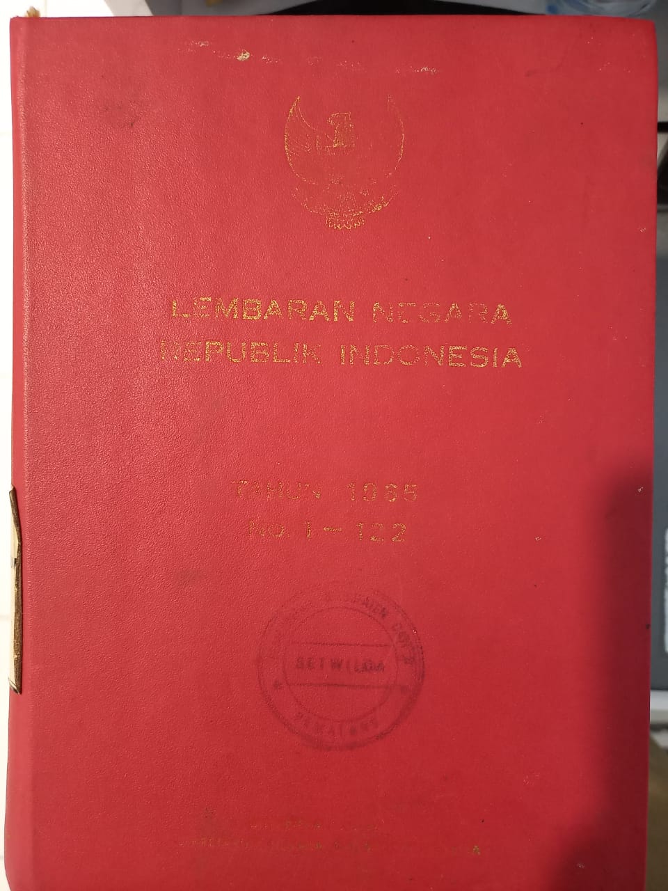 LEMBARAN NEGARA REPUBLIK INDONESIA TAHUN 1965 NO.1 - 122