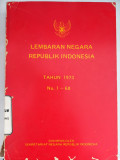 LEMBARAN NEGARA REPUBLIK INDONESIA TAHUN 1973 No. 1- 60