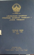 LEMBARAN DAERAH PROPINSI DAERAH TINGKAT I JAWA TENGAH TAHUN 1983 72-139 (II)