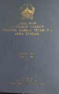 HIMPUNAN LEMBARAN DAERAH PROPINSI DAERAH TINGKAT I JAWA TENGAH TAHUN 1984 1-58 (I)