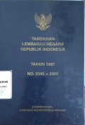 TAMBAHAN LEMBARAN NEGARA REPUBLIK INDONESIA TAHUN 1987 NO. 3345-3365