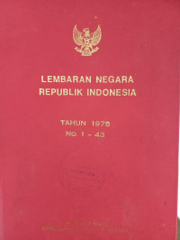 LEMBARAN NEGARA REPUBLIK INDONESIA TAHUN 1969 NO. 1- 61