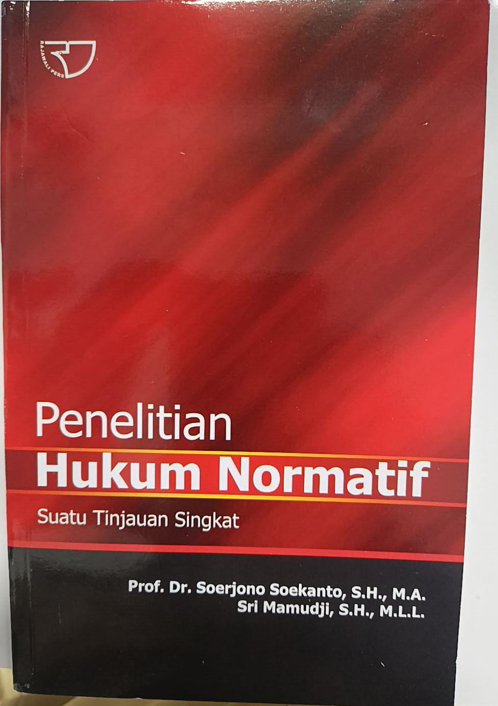 Penelitian Hukum Normatif