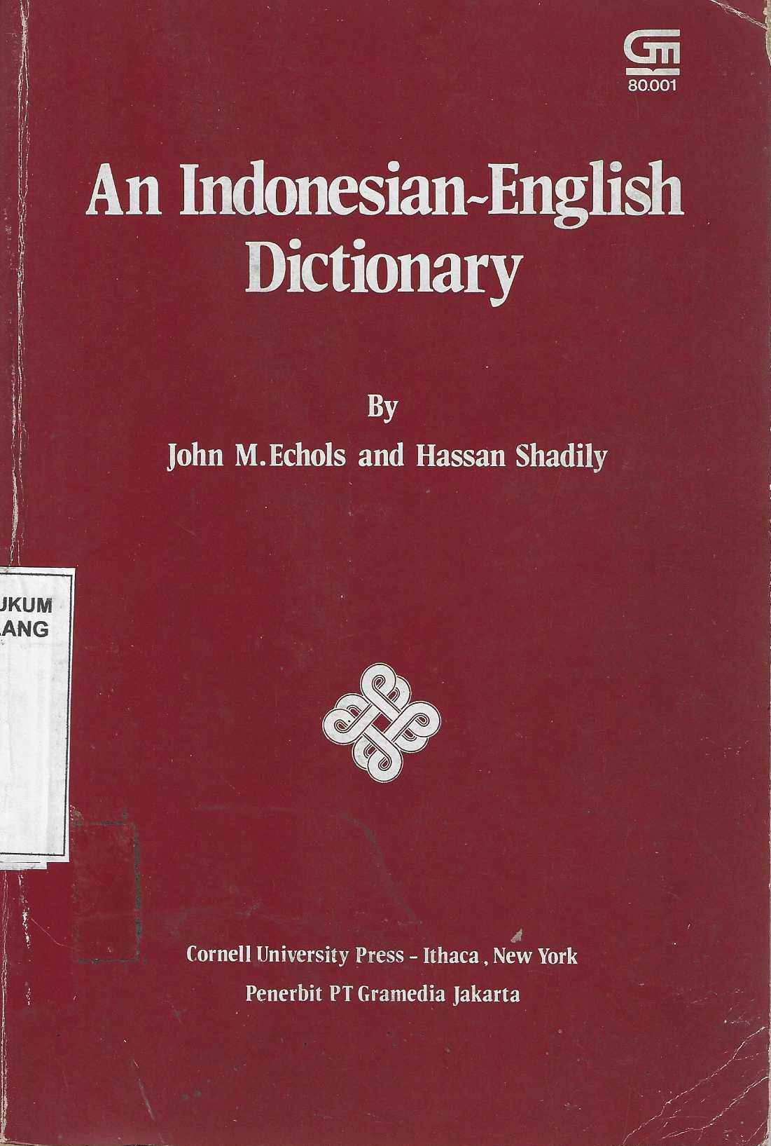  An Indonesia-English Dicionary