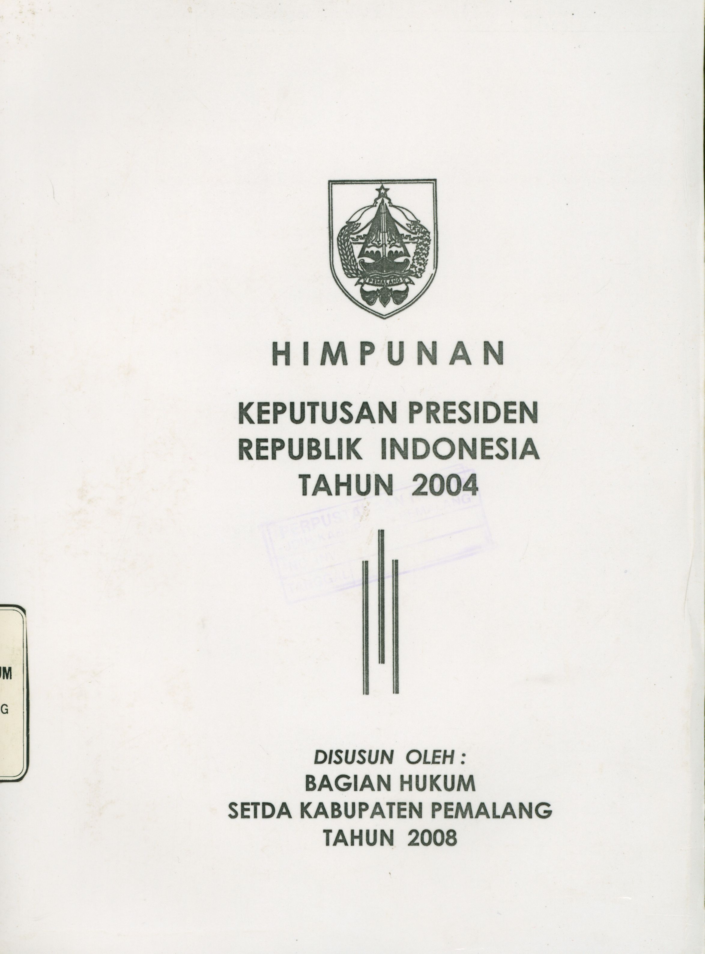 Himpunan Keputusan Presiden Republik Indonesia Tahun 2004
