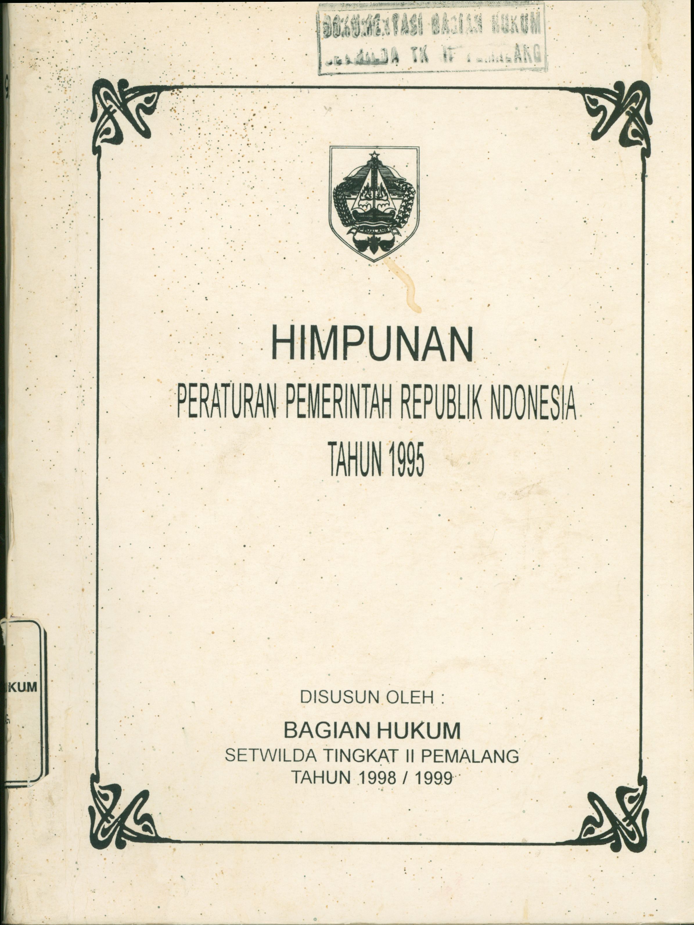 Himpunan Peraturan Pemerintah Republik Indonesia Tahun 1995