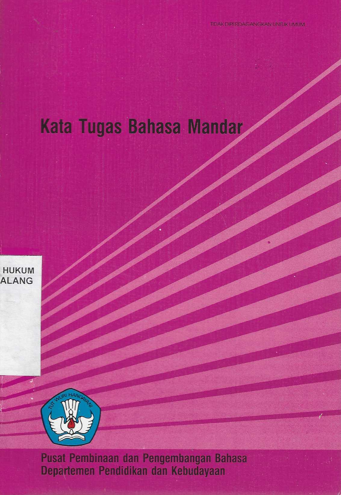  Kata Tugas Bahasa Mandar