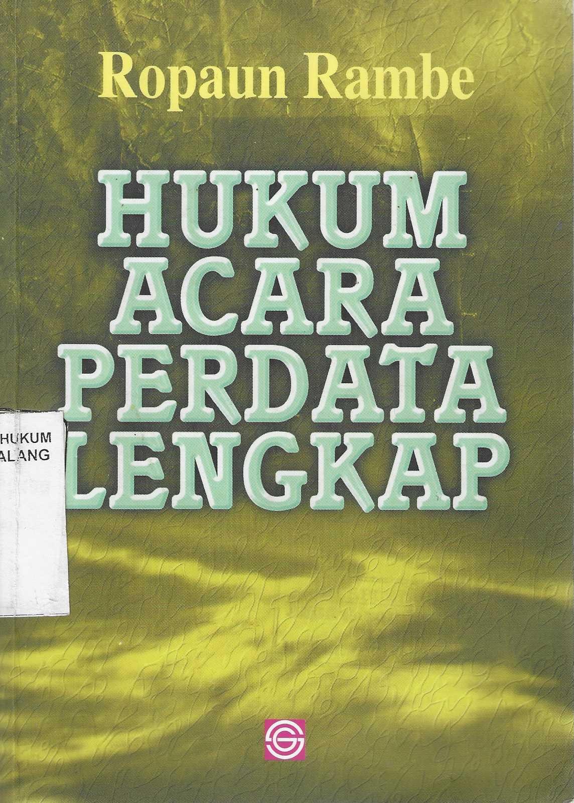 Hukum Acara Perdata Lengkap