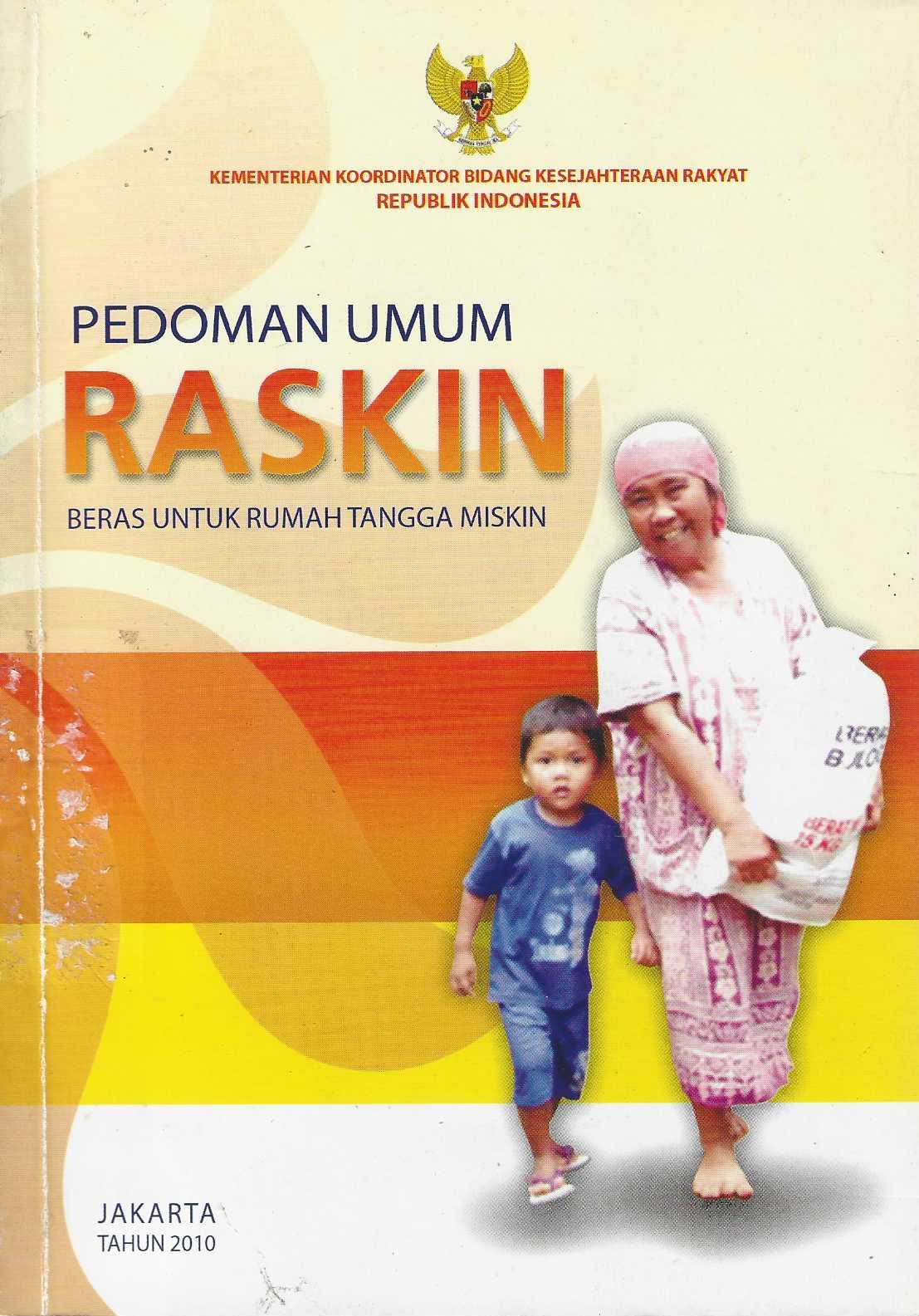 Pedoman Umum Raskin Beras Untuk Rumah Tangga Miskin