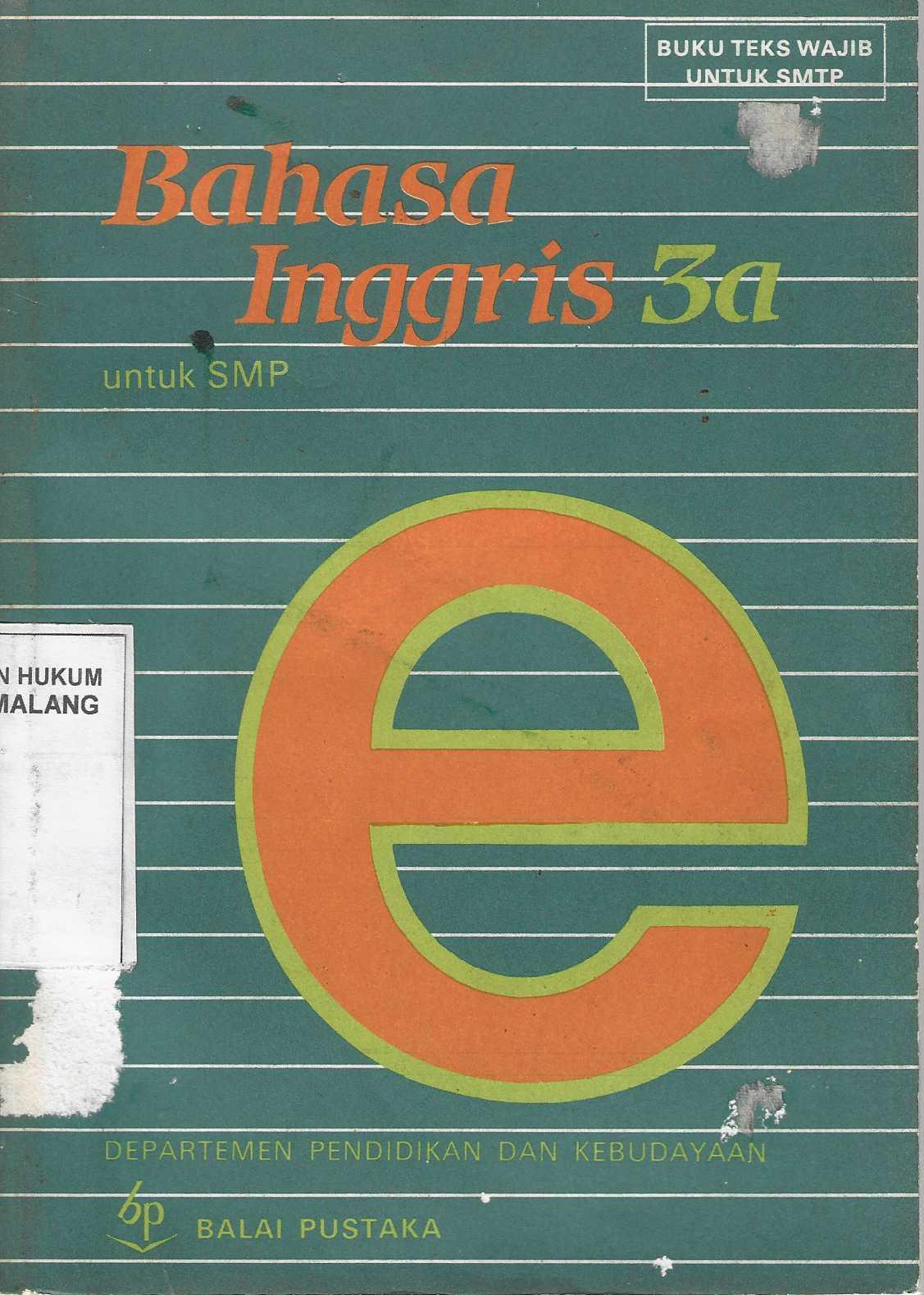 Bahasa Inggris 3a untuk SMP