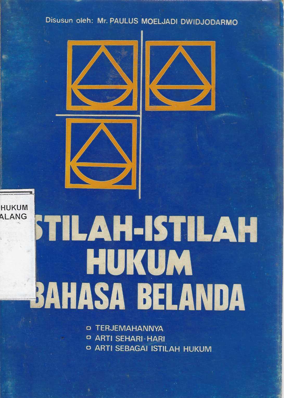 Istilah-Istilah Hukum Bahasa Belanda 