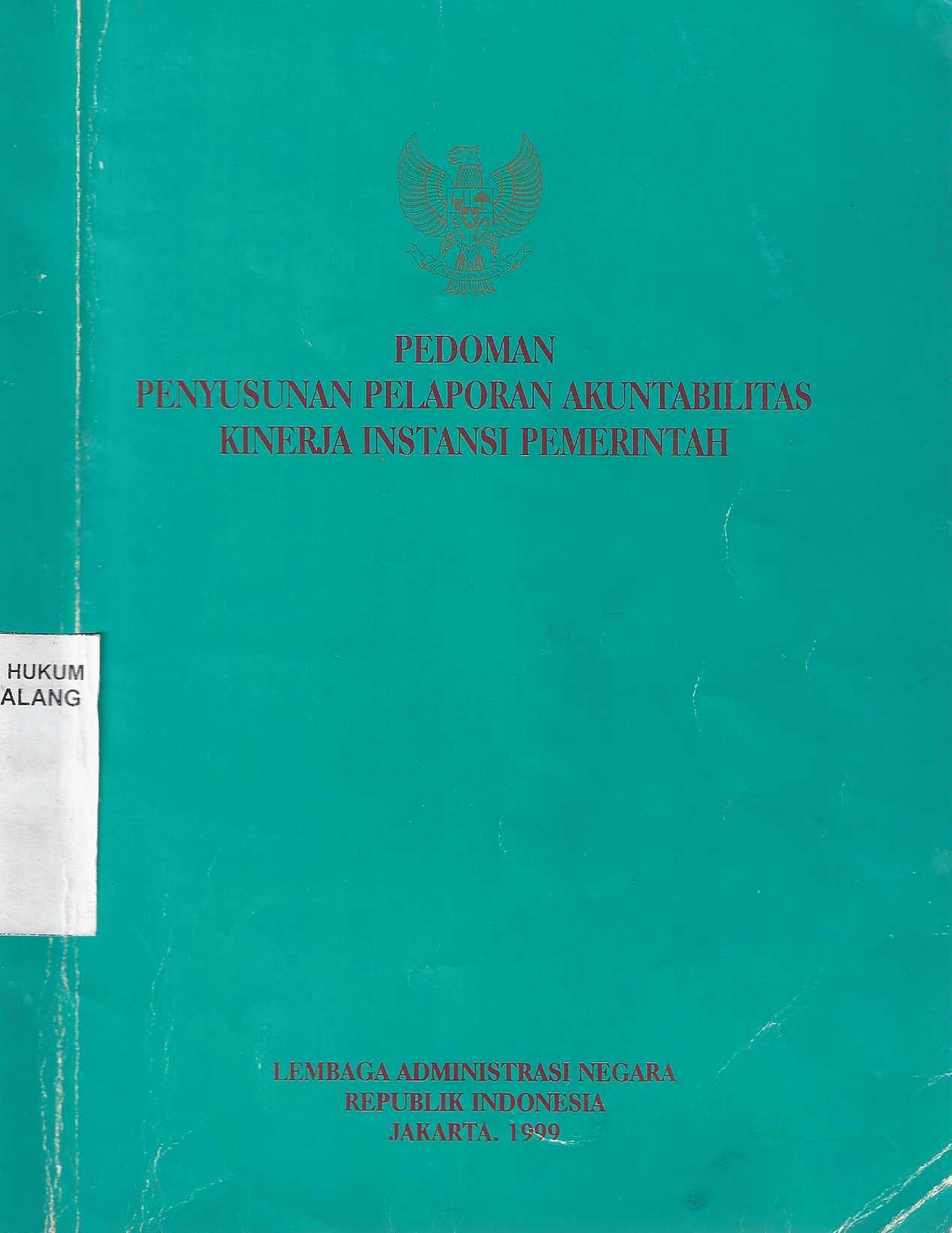 Pedoman Penyusunan Pelaporan Akuntabilitas Kinerja Instansi Pemerintah