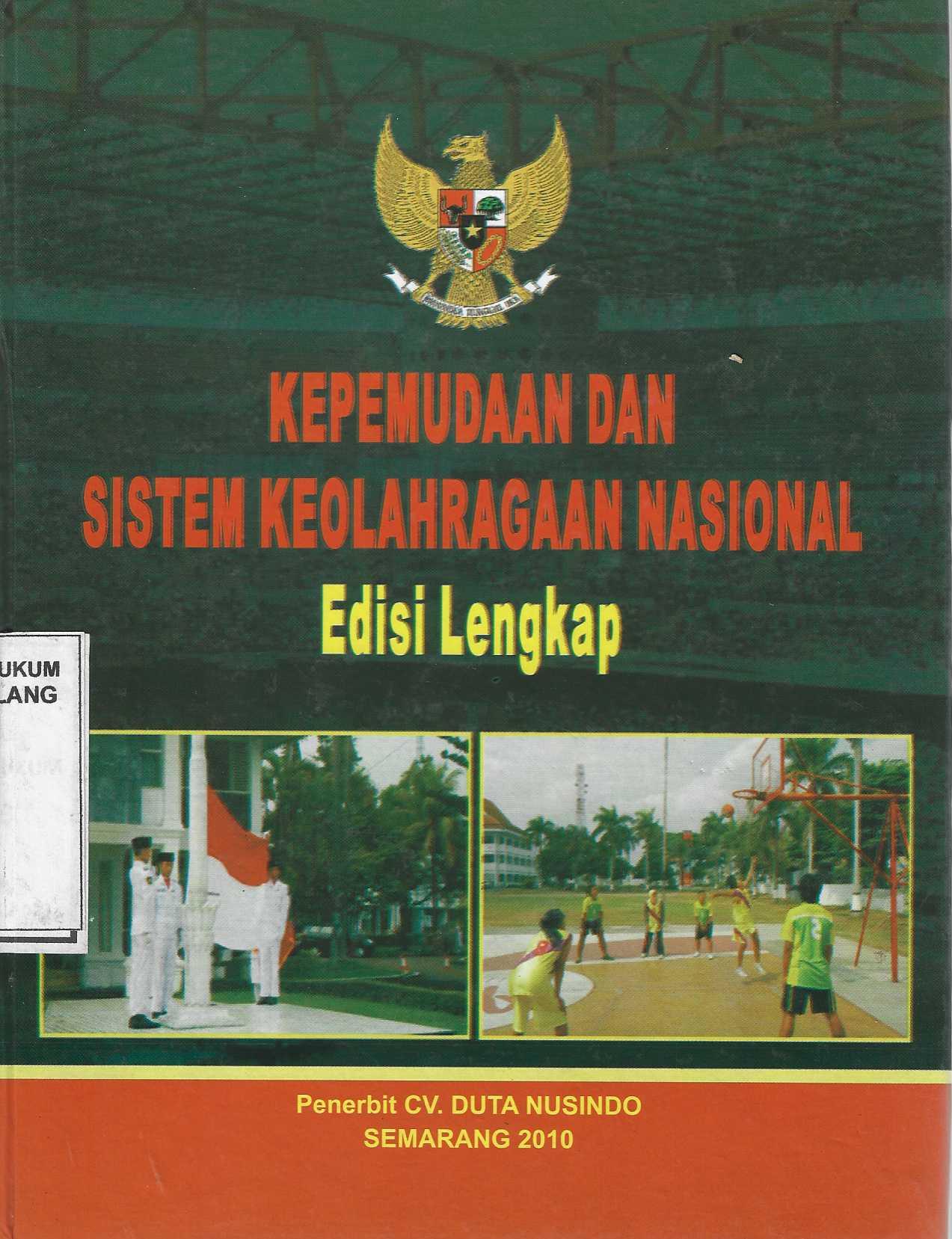 Kepemudaan Sistem Keolahragaan Nasional