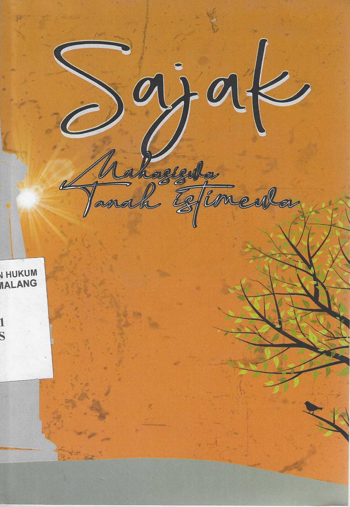 Sajak Mahasisa Tanah Istimewa