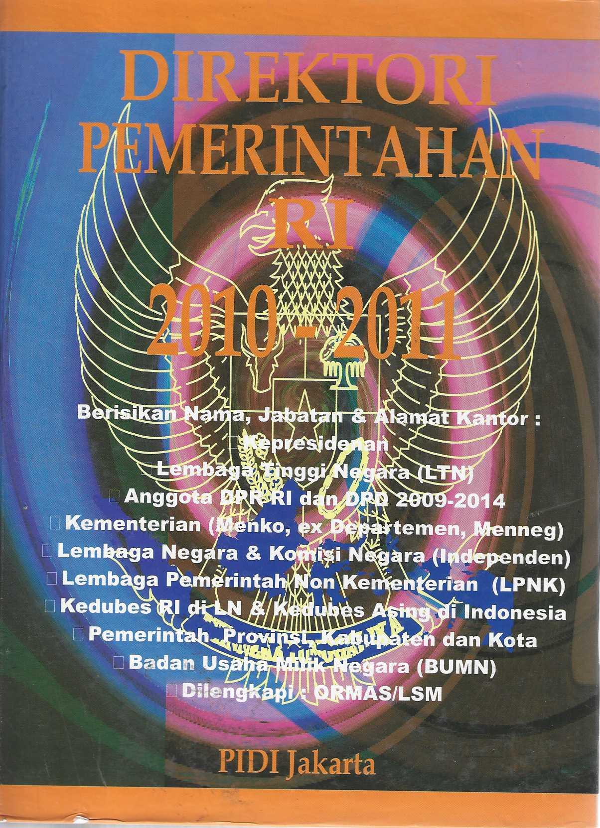 Direktori Pemerintahan RI 2010-2011 