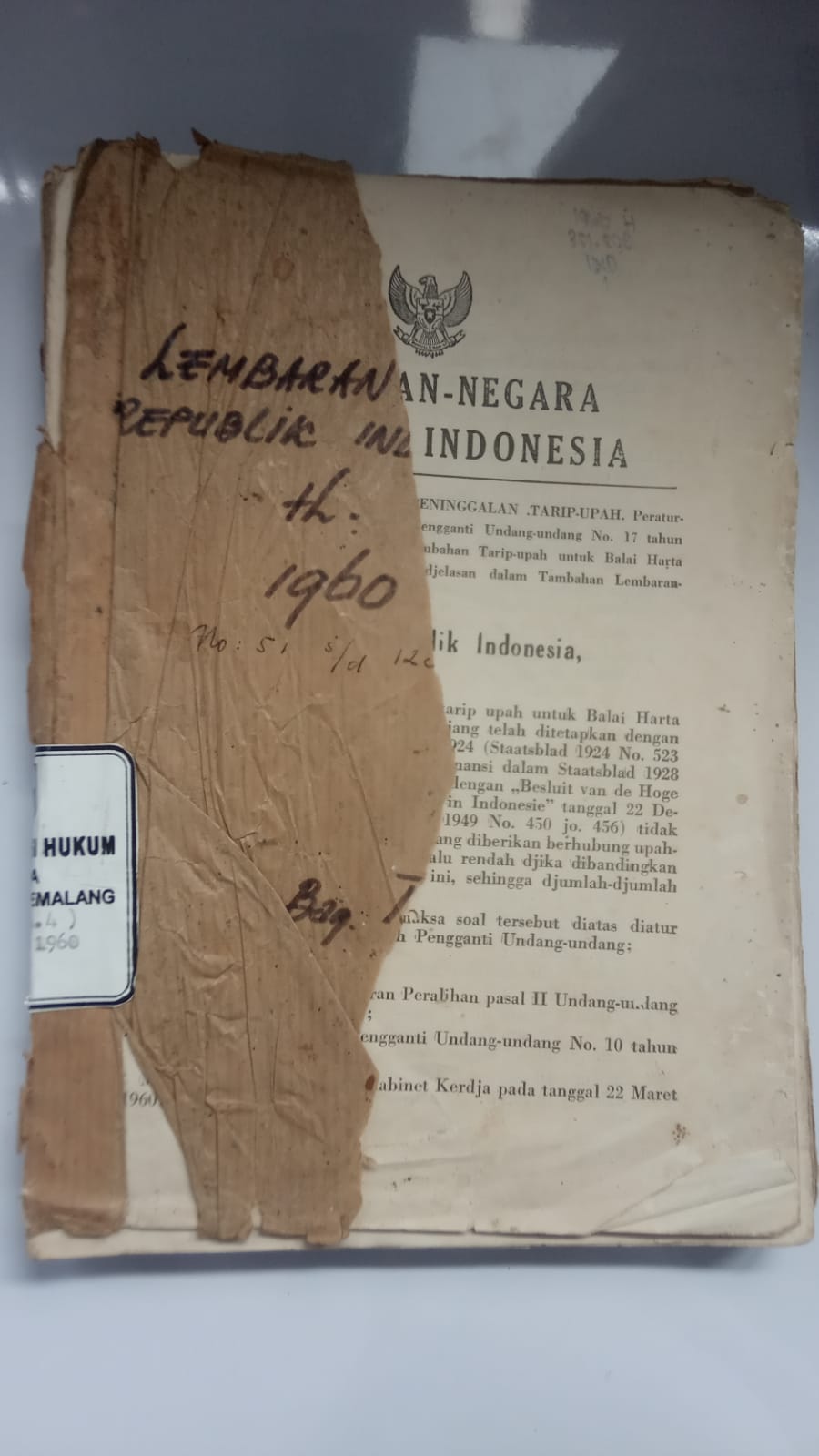 Lembaran Negara Republik Indonesia No. 51, 1960