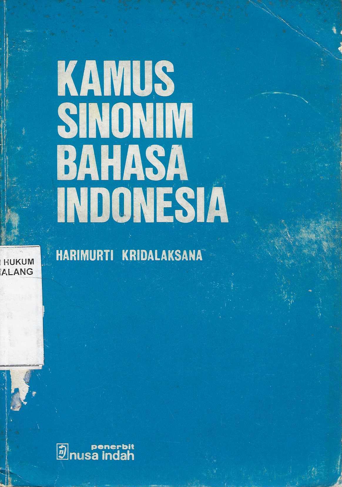 Kamus Sinonim Bahasa Indonesia